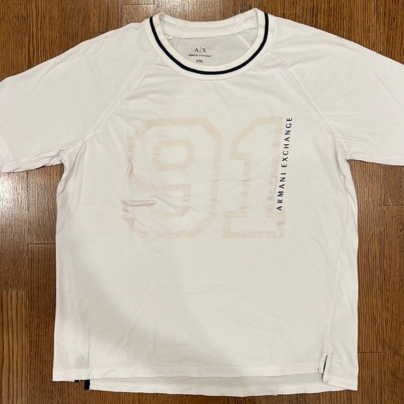Armani Exchange Short Sleeve Tee - White - Picture 1 of 6
